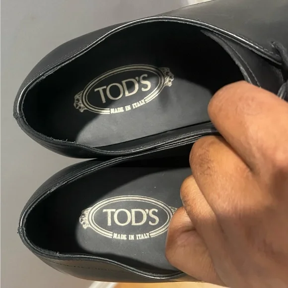Tod’s Black Dress lace ups shoes Sz 12 - Picture 12 of 13